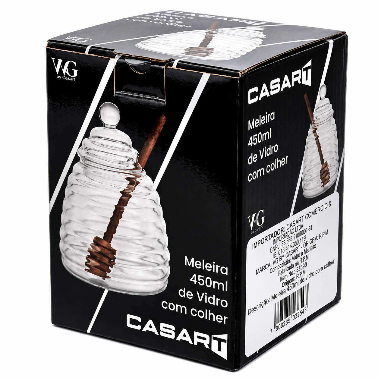 Meleira de Vidro com Colher