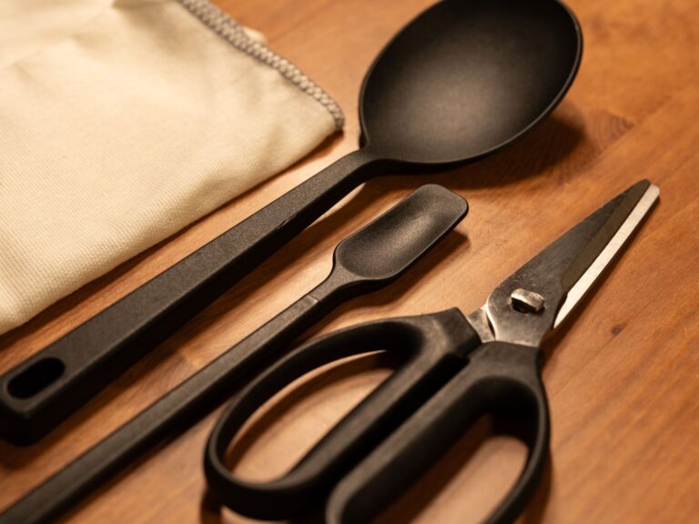 jogo de utensílios de cozinha