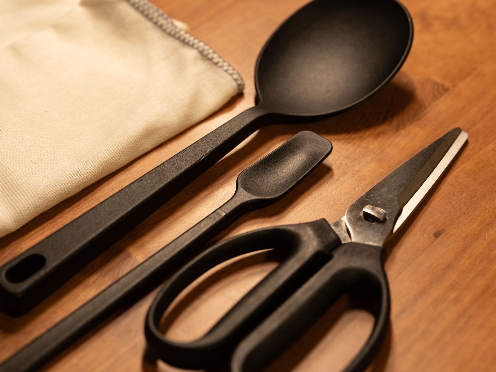jogo de utensílios de cozinha